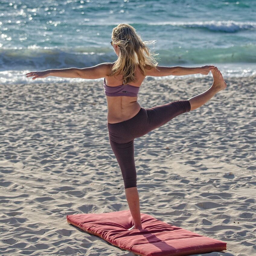 yoga on the beach